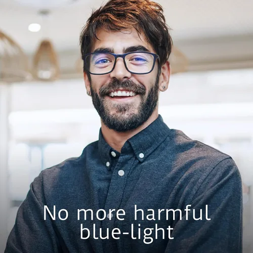 Vista 2 de Anti Blue Light Glasses Men, Mens Blue Light Glasses With UV400 Protection, Fake Glasses For Computer Eye Strain