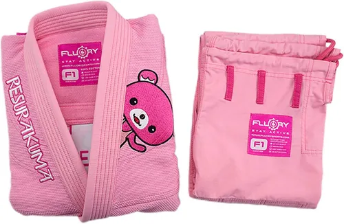 Vista 4 de FLUORY BJJ Gi - Traje brasileño Jiu Jitsu para mujer, kimonos para mujer, uniforme BJJ