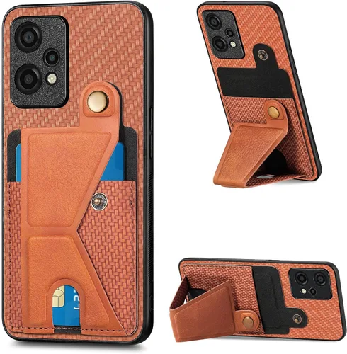 Vista 126 de Funda para Oppo K10x / OnePlus Nord CE 2 Lite 5G Funda para Realme 9 5G / 9 Pro / Q5 / V25 Funda de piel sintética con ranuras para tarjetas