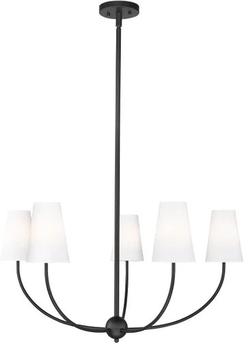 Vista 5 de Z-Lite Lámpara de araña Shannon 3040-32MB, 5 luces, 300 vatios en total, negro mate