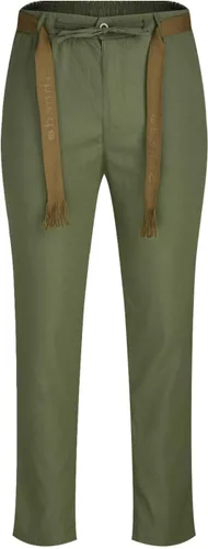 Vista 4 de oelaio Pantalones deportivos casuales para hombre, pantalones rectos sueltos, de moda, con cordón, pantalones deportivos con bolsillos