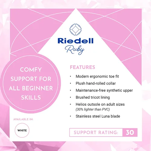 Vista 8 de Riedell Ruby Junior - Patines de hielo artísticos recreativos