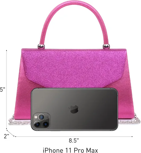 Vista 15 de Dasein Bolso de noche para mujer, embragues de fiesta, bolsos de boda, cóctel, baile de graduación, bolsos con purpurina esmerilada