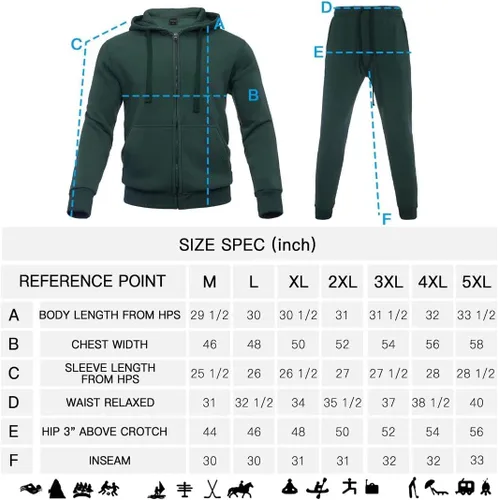 Vista 7 de Zusmen Chándal para hombre, chamarras y pantalones de 2 piezas