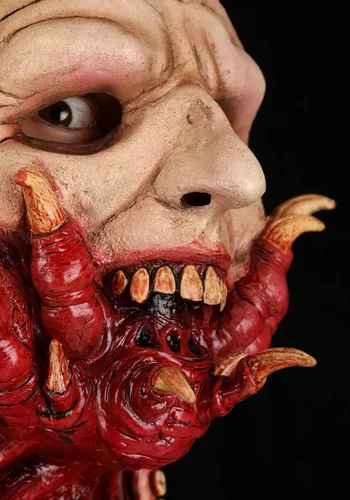 Vista 6 de Fun Costumes Máscaras de anfitrión para adultos Máscara de anfitrión moldeada de látex con relleno de espuma, máscaras inmortales para disfraces