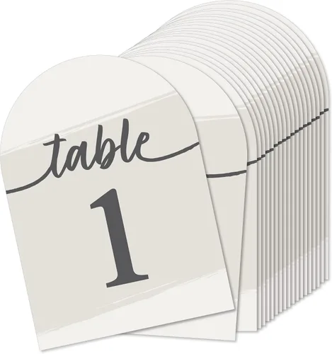 Vista 16 de Big Dot of Happiness Tarjetas de números de mesa boho – Tarjetas de doble cara de 5 x 7 pulgadas, tarjetas de boda, recepción, fiesta, eventos