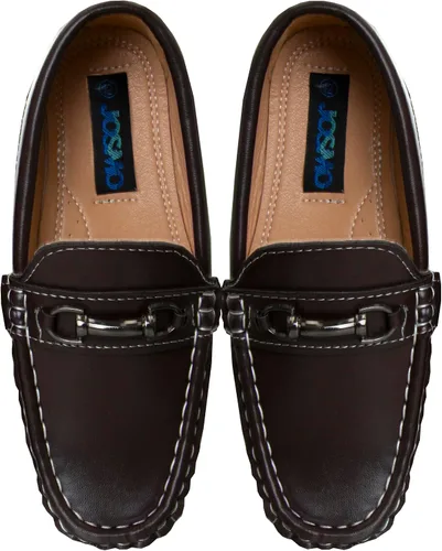 Vista 5 de Josmo Mocasines de conducción para niños, estilo casual, zapatos de barco sin cordones (niños pequeños - niños grandes)