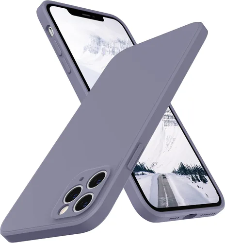 Vista 11 de SURPHY Funda de diseño para iPhone 11 Pro Max con protección para cámara, diseño de borde recto, silicona líquida delgada, piedra