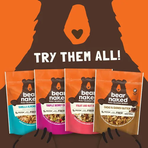Vista 7 de Bear Naked Triple Berry Fit Granola - Sin OMG, Kosher, Vegana - 12 onzas