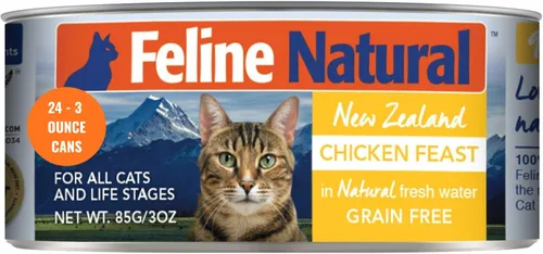 Vista 19 de Feline Natural New Zealand Comida Enlatada para Gatos Alimento Húmedo, Alto en Carne, Bajo en Carbohidratos y Sin Granos Comida Húmeda para Gatos