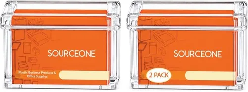 Vista 2 de SOURCE ONE - Tarjetero para exteriores, transparente, irrompible, incluye una calcomanía