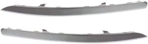 Vista 6 de Para Kia Sportage 2011-2016 Cubierta de parachoques Moldeado Lado del conductor Delantero Cromo Plástico ABS CAPA Reemplazo