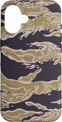 Vista 32 de US Army Tiger Stripe Camo Vietnam Special Forces Camouflage Case para iPhone 17