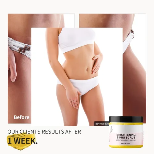 Vista 6 de Exfoliante de área de bikini exfoliante corporal exfoliante de cúrcuma Kojic Bump Eraser KP exfoliante corporal encarnado tratamiento corporal