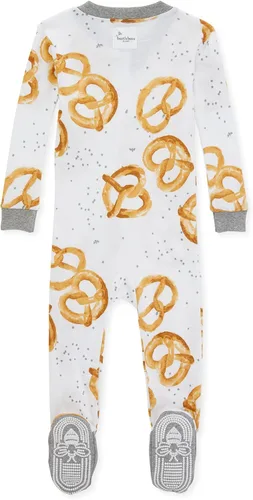 Vista 2 de Burt's Bees Baby Baby Boys' Pajamas, Zip-Front Non-Slip Unisex Footed Sleeper Pjs, Organic Cotton