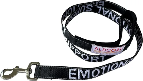 Vista 8 de Correa para perro de apoyo emocional ALBCORP 4 pies x 1 pulgada – Correa reflectante ESA con letras bordadas de apoyo emocional, nylon resistente