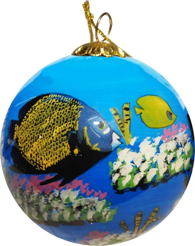 Vista 9 de Adorno navideño de vidrio soplado Bluebird Incluye caja de regalo