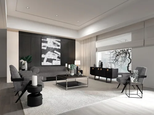 Vista 6 de Sagebrook Home Mesa de centro moderna con parte superior de madera, estante de vidrio templado y marco de acero inoxidable, mesa decorativa