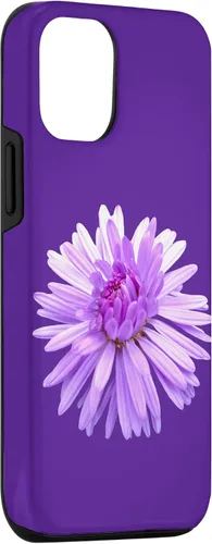 Vista 3 de iPhone 15 Purple flower, purple flower, floral tendril floral pattern Case