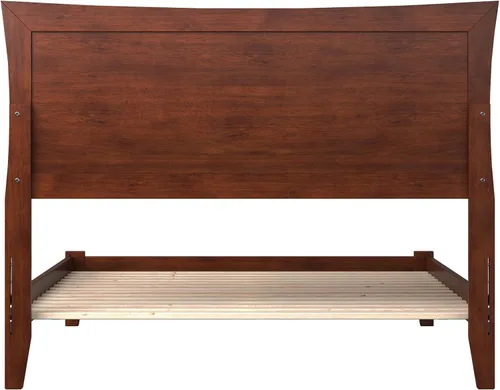 Vista 9 de AFI, Metro - Cama de plataforma de madera de perfil bajo, color nogal