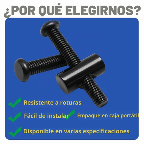 Vista 4 de 74 PIEZAS Tuercas de Barril M6 Negras Métricas con Ranuras para Muebles, Kit de Tuercas M6 x 11mm/12mm/13mm/15mm/20mm Negro