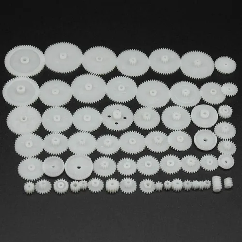 Vista 2 de 58pcs módulo de engranajes de plástico 0.5 para DC Motor DIY Modelo Juguetes