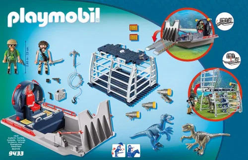 Vista 3 de PLAYMOBIL Aeronave enemigo con juego de construcción Raptor