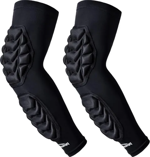 Vista 7 de COOLOMG Almohadillas acolchadas para el antebrazo del codo, soporte de protección para baloncesto, voleibol, 1 par