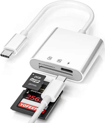 Vista 9 de Lector de tarjetas SD USB-C, adaptador SD/MicroSD de doble ranura