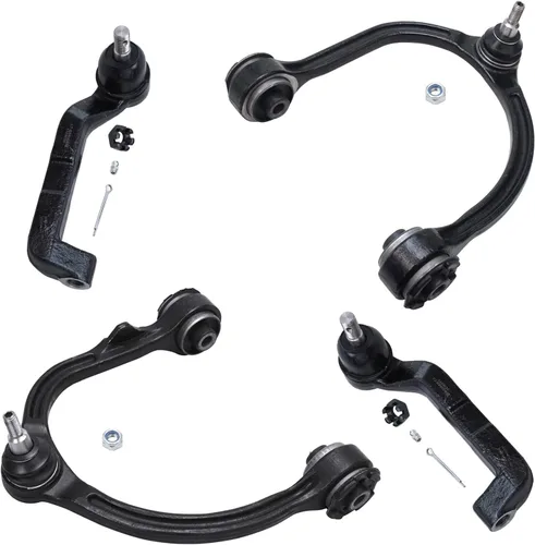 Vista 170 de Detroit Axle - 4 piezas de brazos de control traseros para Ford C-Max, Focus, Mazda 3 5, Volvo C30, C70, S40, V50, 4 brazos de control superiores e