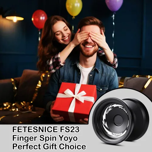 Vista 7 de FETESNICE Yoyo FS23 Yoyo profesional sensible para niños de 8 a 12 años, yoyo que no responde para adultos, truco de metal de doble función
