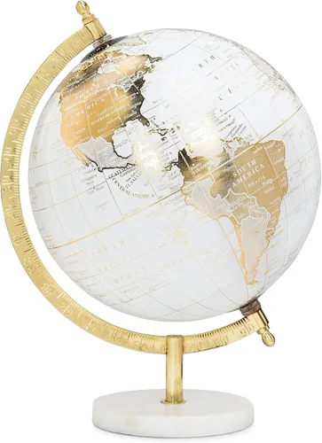 Vista 9 de Abbott Collection 57-LATITUDE-10 - Globo decorativo pequeño giratorio, dorado/negro, 11 pulgadas de alto Negro/dorado