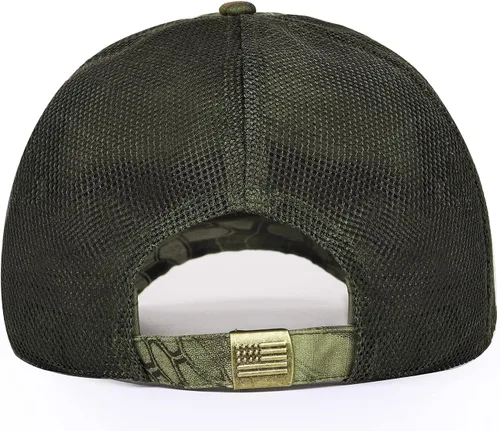 Vista 2 de Zylioo XXL Oversize Camo Trucker Cap,Adjustable Camouflage Mesh Trucker Hats,Breatable Running Hat for Big Heads