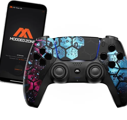 Vista 15 de MODDEDZONE Custom Rapid Fire, Anti Recoil, Macros MODDED Wireless Controller for PS5 & PC - Unique Smart Mods for ps5 controller controlled by the