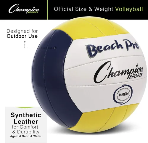 Vista 3 de Champion Sports Voleibol de cuero sintético