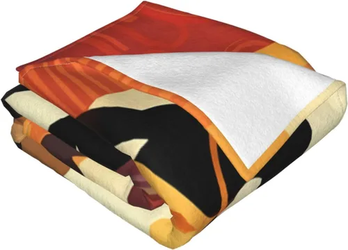 Vista 6 de Manta de franela estampada decorativa, manta negra africana para mujeres y niñas, manta suave para cama, sofá, decoración de silla, regalos