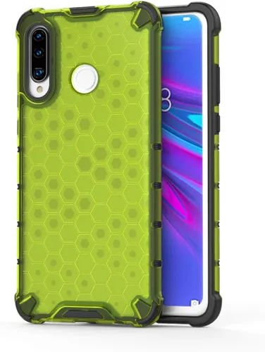 Vista 191 de Pzwoxukhov Funda compatible con Huawei Nova 3i, compatible con Huawei P Smart+ 2018 Honeycomb Anti-Drop Shock-Absorbing Case Negro