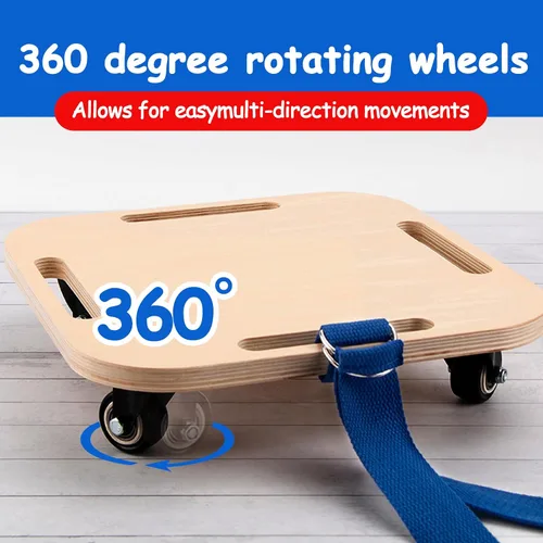 Vista 6 de Patinete para niños sentado con ruedas y asas universales, scooter de madera de seguridad para niños a partir de 3 años o más, patinetes deportivos