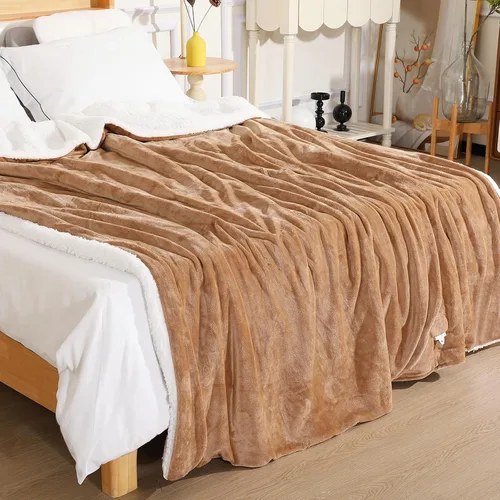 Vista 14 de Manta Térmica de 50"x60", Franela Ultra Suave y Sherpa Manta Eléctrica, Calentamiento Rápido y Protección contra Sobrecalentamiento, 9 Temperaturas