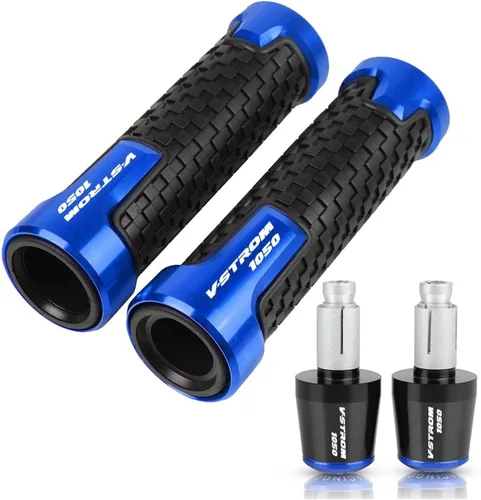 Vista 13 de Motorcycle Handlebar Grips for Suzuki VSTROM1050 V-Strom VStrom 1050 2019 2020 2021 Motorcycle 22MM Handlebar Hand Grips Rubber Handle Bar End Cap