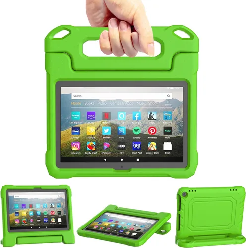 Vista 15 de DJ&RPPQ Funda resistente a prueba de golpes para niños, resistente (incompatible con Sony Nokia de 8 pulgadas) con soporte para niños, color negro