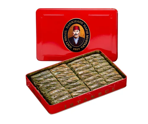 Vista 47 de Hafiz Mustafa 1864 Istanbul Baklava - Caja de pastelería - Bocadillos de postre de Baklava horneados hechos de hojas de masa filo fresca, pistacho
