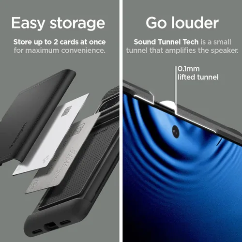Vista 6 de Spigen Slim Armor CS - Funda diseñada para Pixel 7 Pro (2022), color negro