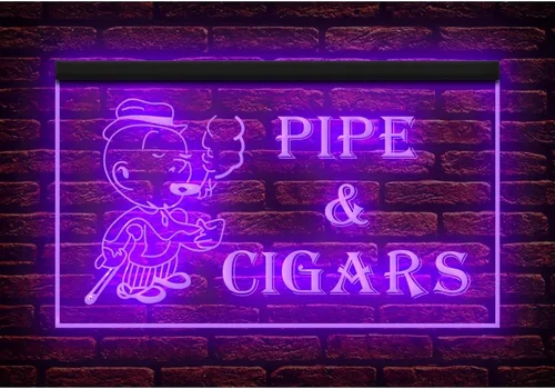 Vista 8 de 200014 Puros de tubo abierto para fumar tabaco, tienda de tienda, decoración del hogar, luz nocturna LED, letrero de neón