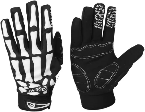 Vista 9 de PACKOVE 2 pares de guantes para entrenamiento de ciclismo, guantes de motocicleta, guantes de gimnasio, guantes de calavera, guantes de bicicleta