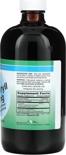 Vista 2 de World Organic Clorofila líquida 100mg Mullberry, 0.02 libras