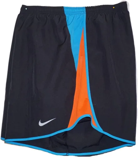 Vista 2 de Nike Pantalones cortos para correr Plus 10K para mujer (as1, alpha, 2X, plus, regular), NegroAzul LáserNaranja
