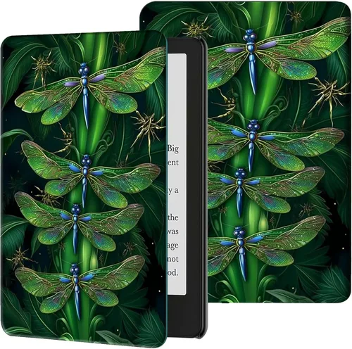 Vista 49 de Funda para Kindle de 6 pulgadas (11.ª generación, versión 2024/2022) delgada de piel sintética, ajustable, multiángulo, Smart Shell con función
