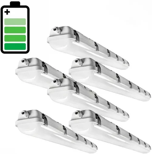 Vista 11 de E2 LIGHTING Luz LED con sensor de movimiento hermético de 4 pies, 50 W, 5000 K, regulable, impermeable, lámpara de tienda, IP65 LED a prueba
