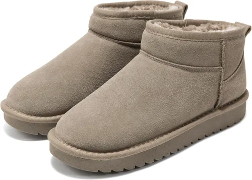 Vista 17 de Project Cloud 100% Cuero Genuino Botas Botas de Tobillo para Mujer Zapatos Castaño